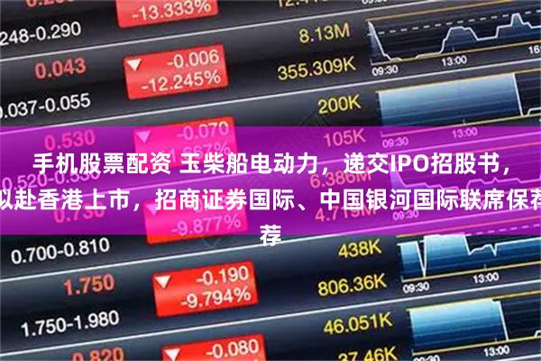 手机股票配资 玉柴船电动力，递交IPO招股书，拟赴香港上市，招商证券国际、中国银河国际联席保荐